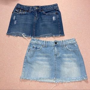 2 Denim Skirts Size 2